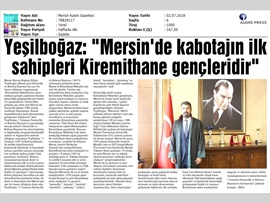 BASINDA BAROMUZ (Mersin'de Kabotaj'ın İlk Sahipleri Kiremithane Gençleridir)