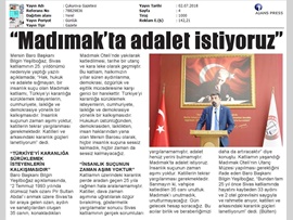 BASINDA BAROMUZ (Baro Bşk. Bilgin Yeşilboğaz: Madımak'ta Adalet İstiyoruz)