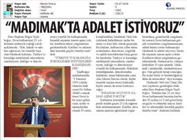 BASINDA BAROMUZ (Baro Bşk. Bilgin Yeşilboğaz: Madımak'ta Adalet İstiyoruz)