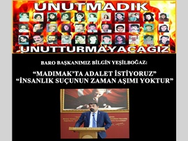 “MADIMAK’TA ADALET İSTİYORUZ”