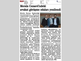BASINDA BAROMUZ (Mersin Cezaevi'nde Avukat Görüşme Odaları Yenilendi)