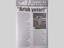 BASINDA MERSİN BAROSU (Av. Ruşen Ayşen Ayılgan: Artık Yeter ! ")