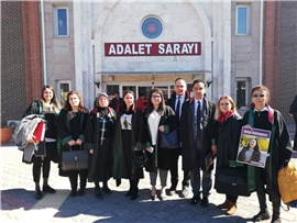 MERSİN BAROSU KADIN HAKLARI MERKEZİ, KATLEDİLEN GÜLEDA DURUŞMASINA KATILDI