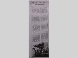 BASINDA BAROMUZ (Yeşilboğaz;"Çocuk Adalet Sistemi Acil Olarak Genişletilmeli")