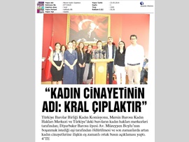 BASINDA BAROMUZ (Diyarbakır Barosu Üyesi Kadın Avukatın Öldürülmesi ile İlgili Basın Açıklaması)