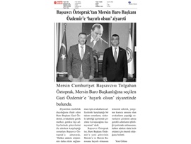 Başsavcı Öztoprak'tan Baro Başkanımız Özdemir'e ziyaret