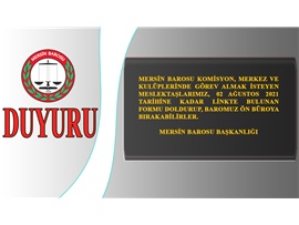 MERKEZ, KOMİSYON VE KULÜPLERİMİZDE GÖREV ALMAK İÇİN BAŞVURU FORMU