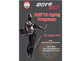 2019-2020 ADLİ YIL AÇILIŞ PROGRAMIMIZ