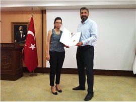 ARABULUCULUK EĞİTİMİNİ TAMAMLAYAN MESLEKTAŞLARIMIZ SERTİFİKALARINI ALDI