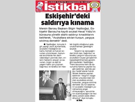 BASINDA BAROMUZ (Eskişehir'de Avukata Yapılan Saldırıya Kınama)