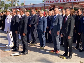 29 EKİM CUMHURİYET BAYRAMI ÇELENK SUNMA TÖRENİNE KATILDIK