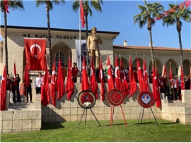29 EKİM CUMHURİYET BAYRAMI ÇELENK SUNMA TÖRENİNE KATILDIK