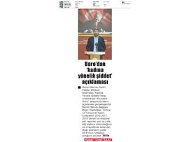 BASINDA BAROMUZ (Kadına Şiddete Karşı Uluslararası Mücadele Günü Basın Açıklaması)