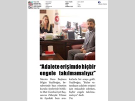 BASINDA BAROMUZ (Baro Başkanımızdan Anamur Cumhuriyet Başsavcısı'na Ziyaret)