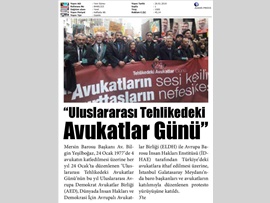 BASINDA BAROMUZ (Uluslararası Tehlikedeki Avukatlar Günü)