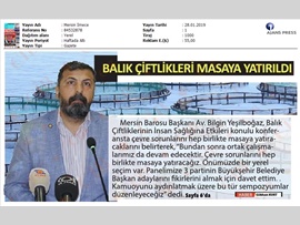 BASINDA BAROMUZ (Balık Çiftliklerinin Çevre ve İnsan Sağlığına Etkileri Konulu Konferans Düzenlendi)