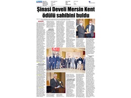 Başkanımız Yeşilboğaz, Şinasi Develi Kent Ödül Töreni'ne katıldı