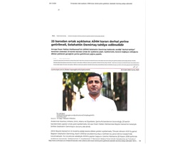 Baro Başkanlarından ortak açıklama: "AİHM kararı uygulanmalı, Selahattin Demirtaş serbest bırakılmalı")