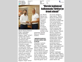 BASINDA BAROMUZ (Baro Başkanımızdan Mezitli Bld. Bşk. Neşet Tarhan'a Ziyaret)