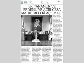 BASINDA BAROMUZ (Baro Bşk. Er: "Anamur ve Erdemli'ye Ağır Ceza Mahkemeleri Kurulmalı)