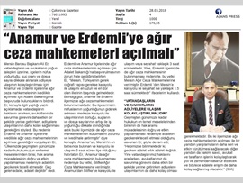BASINDA BAROMUZ (Baro Bşk. Er: "Anamur ve Erdemli'ye Ağır Ceza Mahkemeleri Kurulmalı)