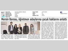 BASINDA BAROMUZ (Öğretmen Adaylarına Çocuk Hakları Anlatıldı)