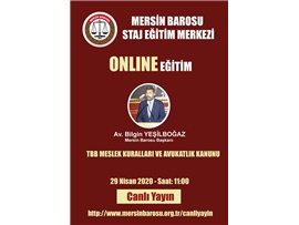 ONLINE STAJ EĞİTİM DERSİ (29.04.2020)