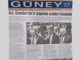 BASINDA BAROMUZ (Ankara Barosu Başkanına Yapılan Saldırı Protesto Edildi)