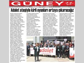 BASINDA BAROMUZ (Baro Başkanımız Hatay'da Adalet Nöbetine Katıldı)