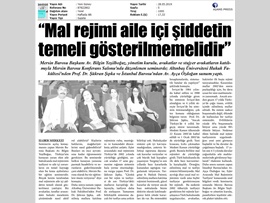 BASINDA BAROMUZ (Aile Hukuku ve Mal Rejimi Semineri Düzenlendi)