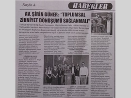 BASINDA BAROMUZ (Diyarbakır Barosu Üyesi Kadın Avukatın Öldürülmesi ile İlgili Basın Açıklaması)