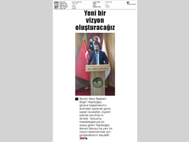 BASINDA BAROMUZ (Baro Bşk. Bilgin Yeşilboğaz: "Meslektaşlarımın Güvenine Layık Olacağım")