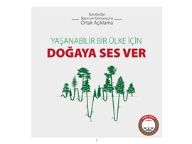 BAROLAR ORTAK AÇIKLAMA: YAŞANABİLİR BİR ÜLKE İÇİN DOĞAYA SES VER