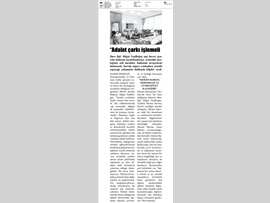 BASINDA BAROMUZ (Baro Başkanı Bilgin Yeşilboğaz: "Adalet Çarkı Dönmeli)