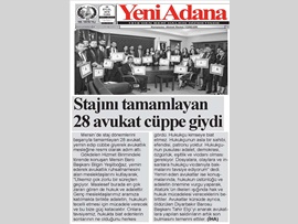 BASINDA BAROMUZ (28 Avukat Cübbe Giyip Ruhsat Aldı)