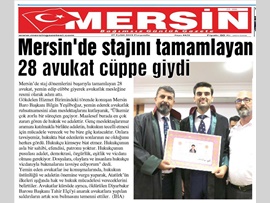 BASINDA BAROMUZ (28 Avukat Cübbe Giyip Ruhsat Aldı)