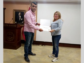 BİLİRKİŞİLİK TEMEL EĞİTİM PROGRAMININ 1. GURUP KATILIMCILARI SERTİFİKALARINI ALDI