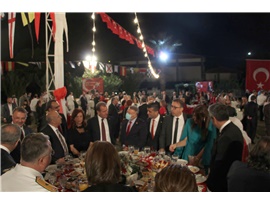 MERSİN VALİLİĞİ’NİN DÜZENLEDİĞİ CUMHURİYET RESEPSİYONU’NA KATILDIK