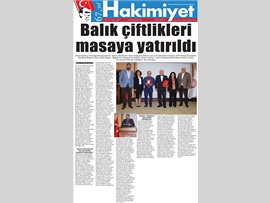 BASINDA BAROMUZ (Balık Çiftliklerinin Çevre ve İnsan Sağlığına Etkileri Konulu Konferans Düzenlendi)