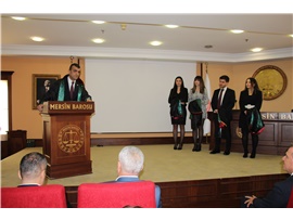 STAJYER AVUKATLAR CÜBBE GİYDİ