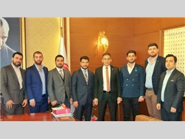 Genç MÜSİAD Başkanı ve Yönetim kurulu, Başkanımızı makamında ziyaret ettiler.