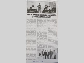 BASINDA BAROMUZ (Öğretmen Adaylarına Çocuk Hakları Anlatıldı)