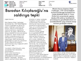 BASINDA BAROMUZ ("Nefret Tohumlarının Yeşermesine İzin Vermeyeceğiz")