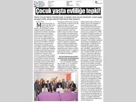 BASINDA BAROMUZ (Çocuğun Evlilik Yolu ile İstismarına Hayır)