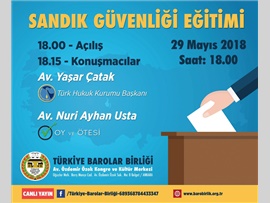 TBB SANDIK GÜVENLİĞİ EĞİTİMİ