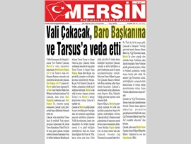 BASINDA BAROMUZ "MERSİN VALİSİ BAŞKANIMIZA VEDA ZİYARETİ"