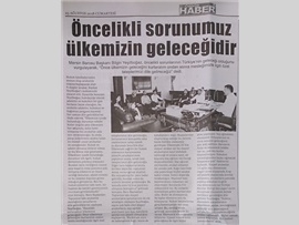 BASINDA BAROMUZ (Yeşilboğaz:  "Ülkemizin Daha Beter Olmasına İzin Vermeyeceğiz")