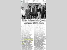 BASINDA BAROMUZ (Silifke Adliyesi'nde Çocuk Görüşme Odası Açıldı) 27.10.2017