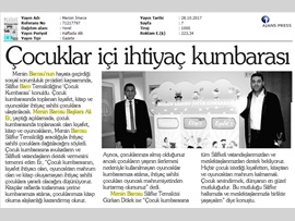 BASINDA BAROMUZ (Silifke Baro Temsilciliğimize Çocuk Kumbarası Konuldu)