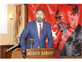 MERSİN BAROSU CUMHURİYET RESEPSİYONU DÜZENLEDİ